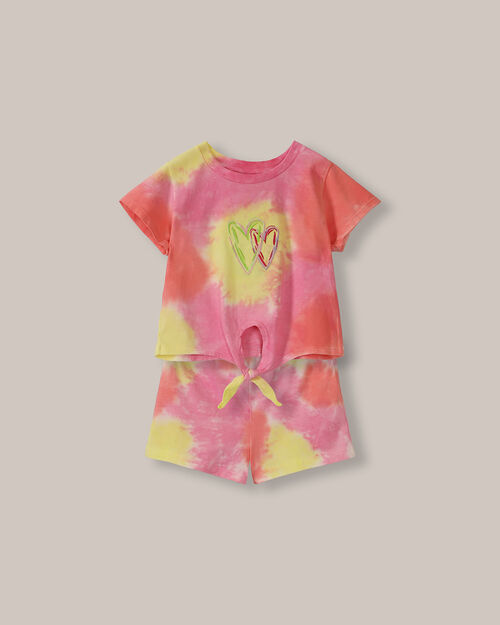 Conjunto Playera Y Short Tie Dye
